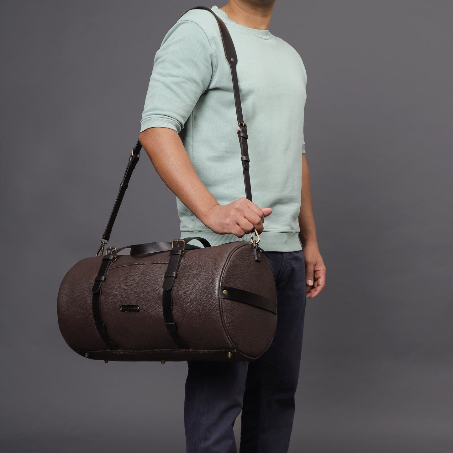 Miami Leather Gym Bag