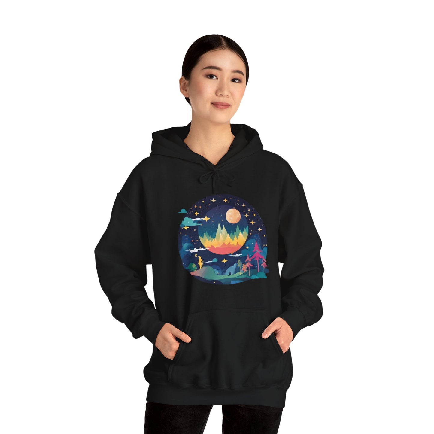 Heaven Scape Unisex Heavy Blend™ Hooded Sweatshirt