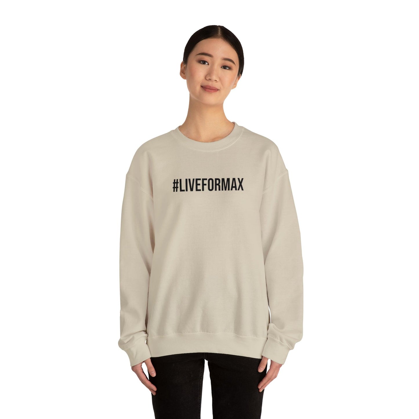 #LIVEFORMAX Unisex Heavy Blend™ Crewneck Sweatshirt