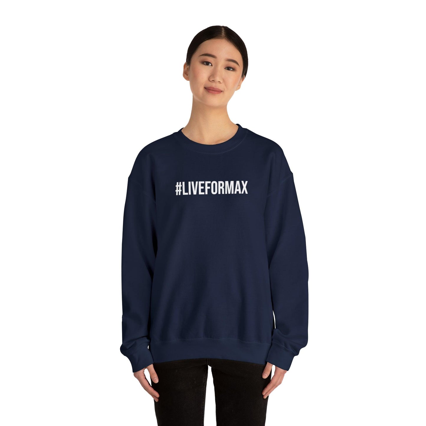 #LIVEFORMAX Unisex Heavy Blend™ Crewneck Sweatshirt