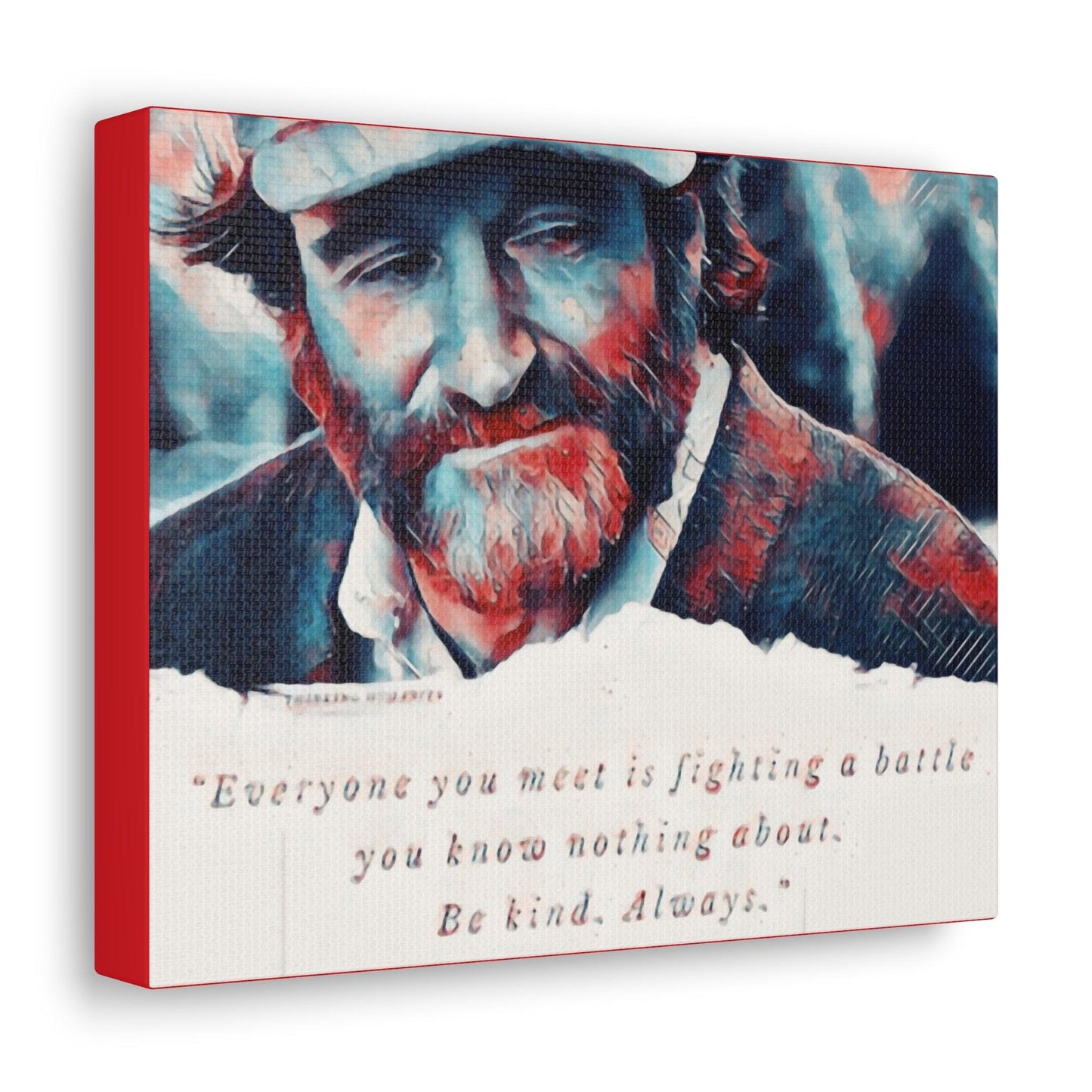 Robin Williams AI-Enhanced Quote Canvas Gallery Wraps