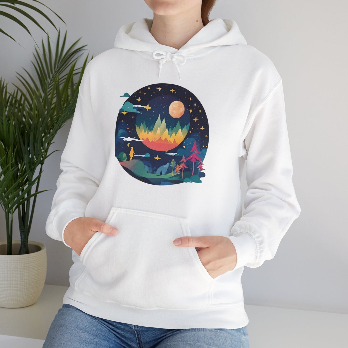 Heaven Scape Unisex Heavy Blend™ Hooded Sweatshirt