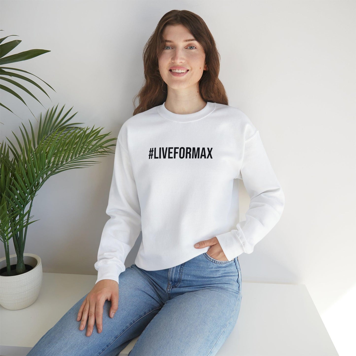 #LIVEFORMAX Unisex Heavy Blend™ Crewneck Sweatshirt