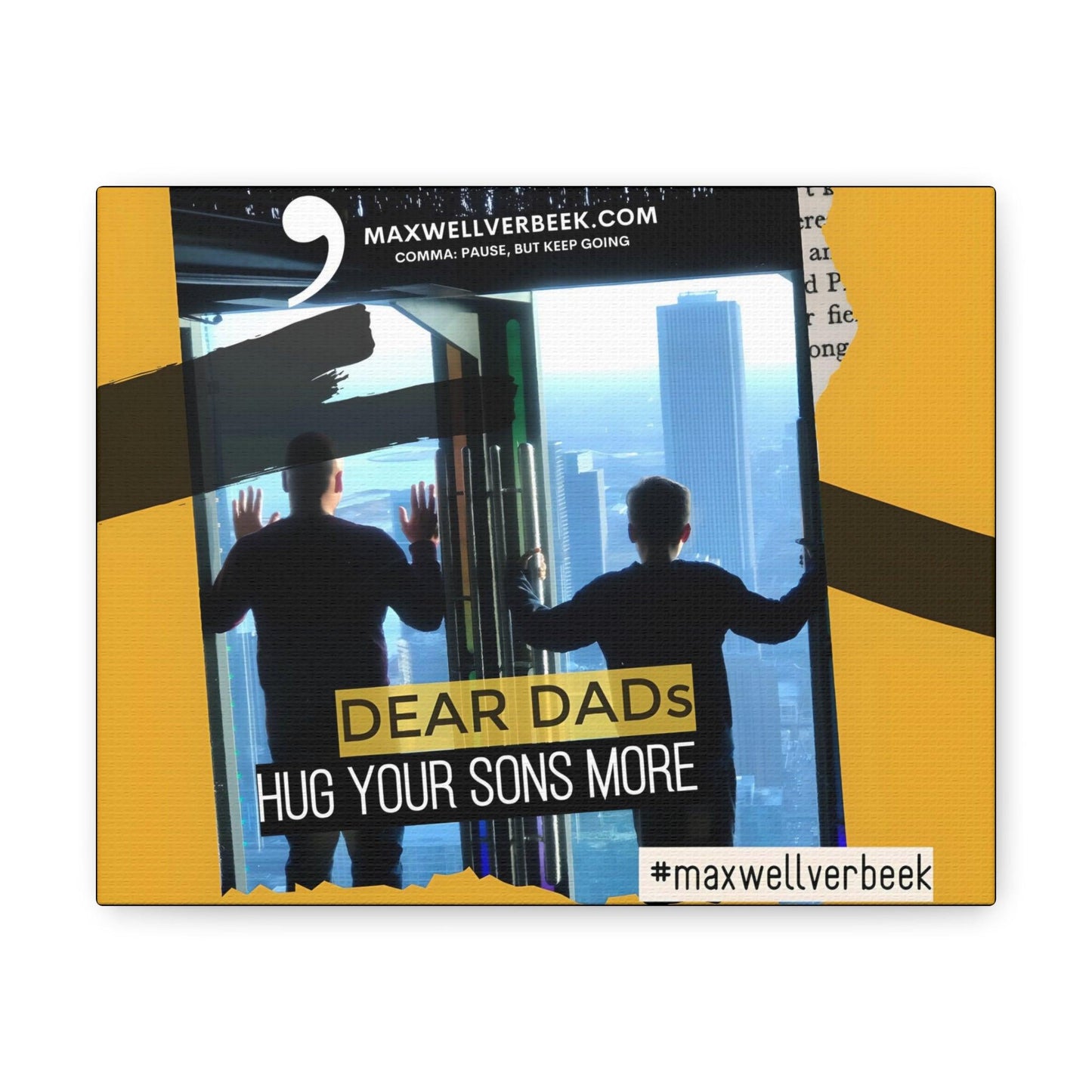 Dear Dads Canvas Gallery Wraps