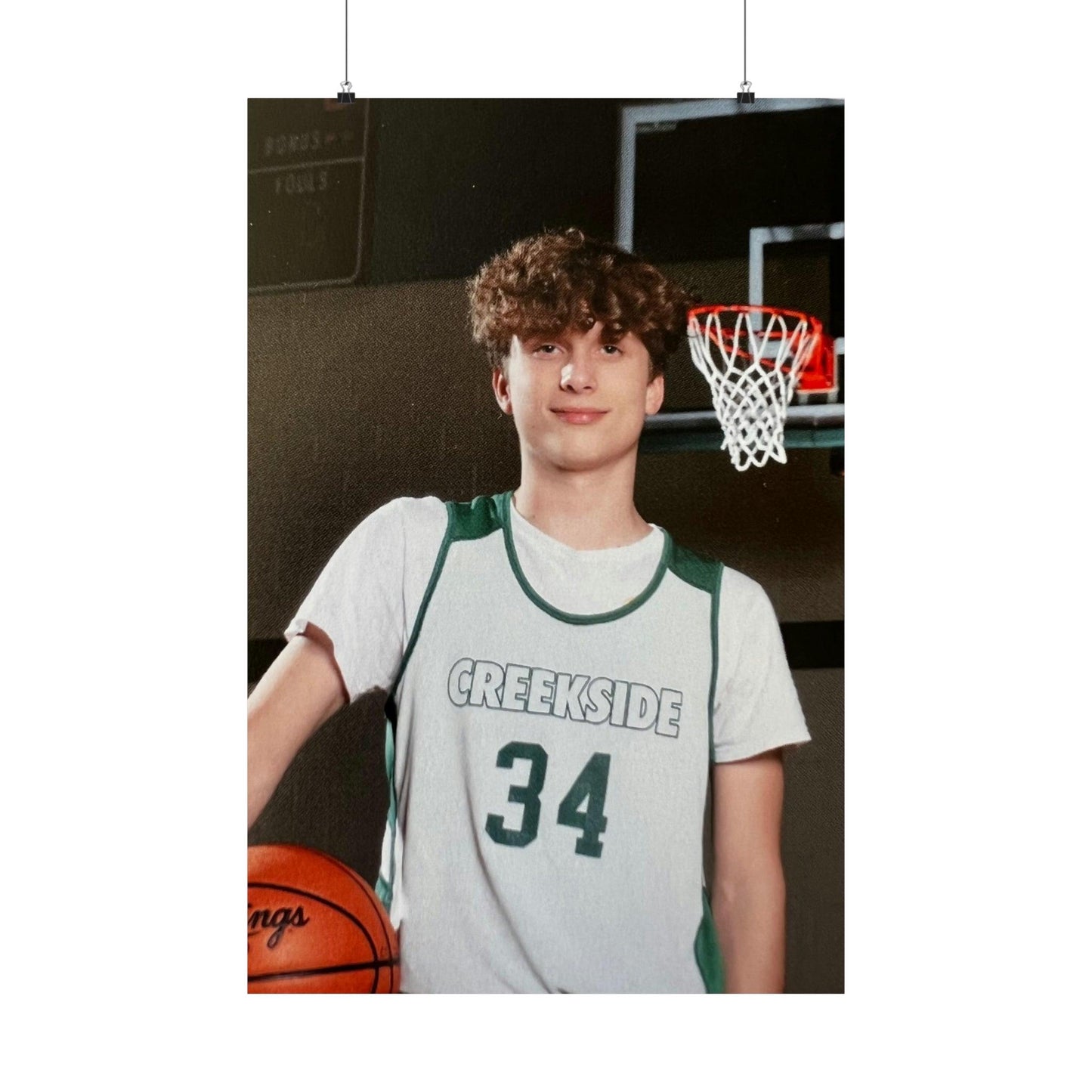 Maxwell Ver Beek Matte Vertical Basketball Posters