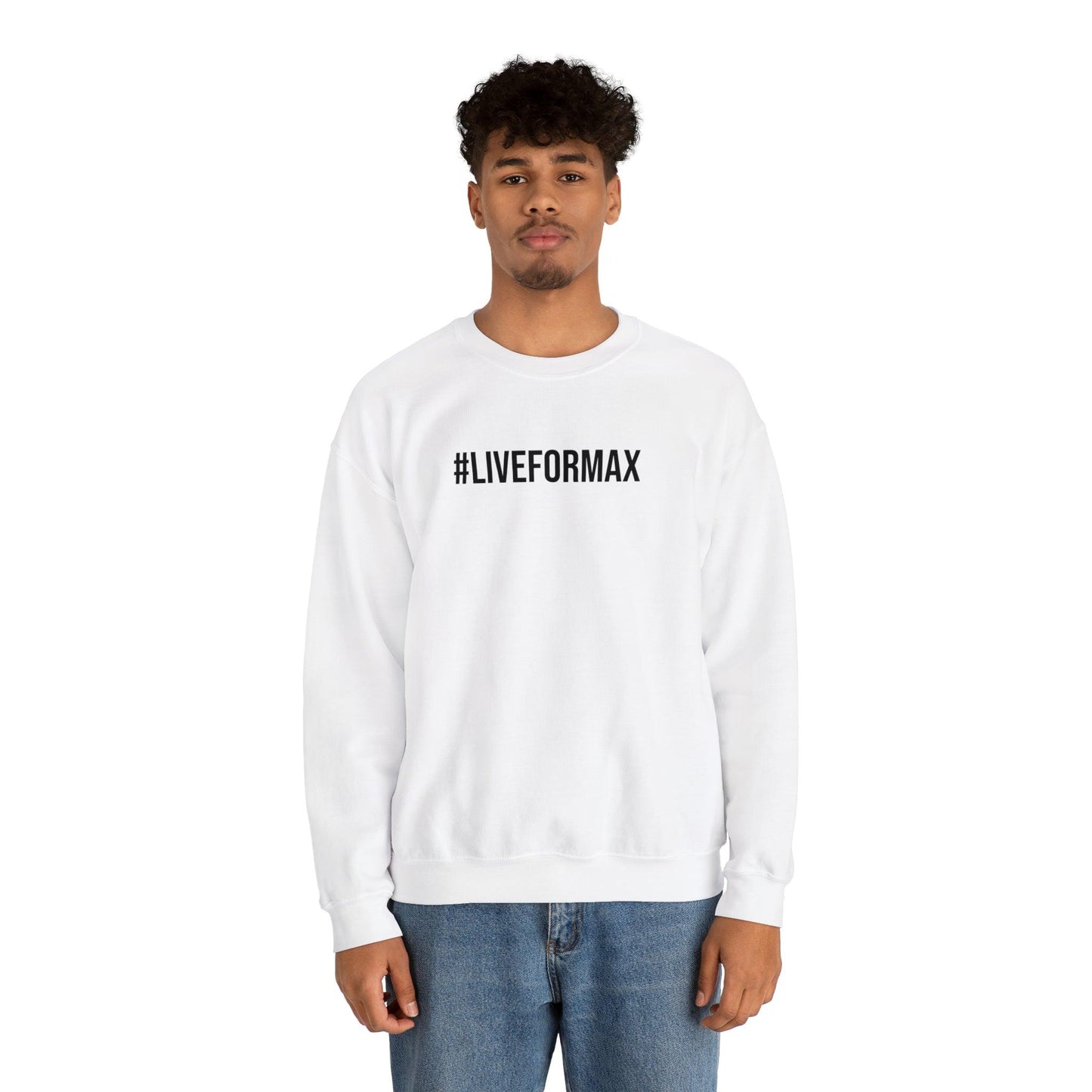 #LIVEFORMAX Unisex Heavy Blend™ Crewneck Sweatshirt