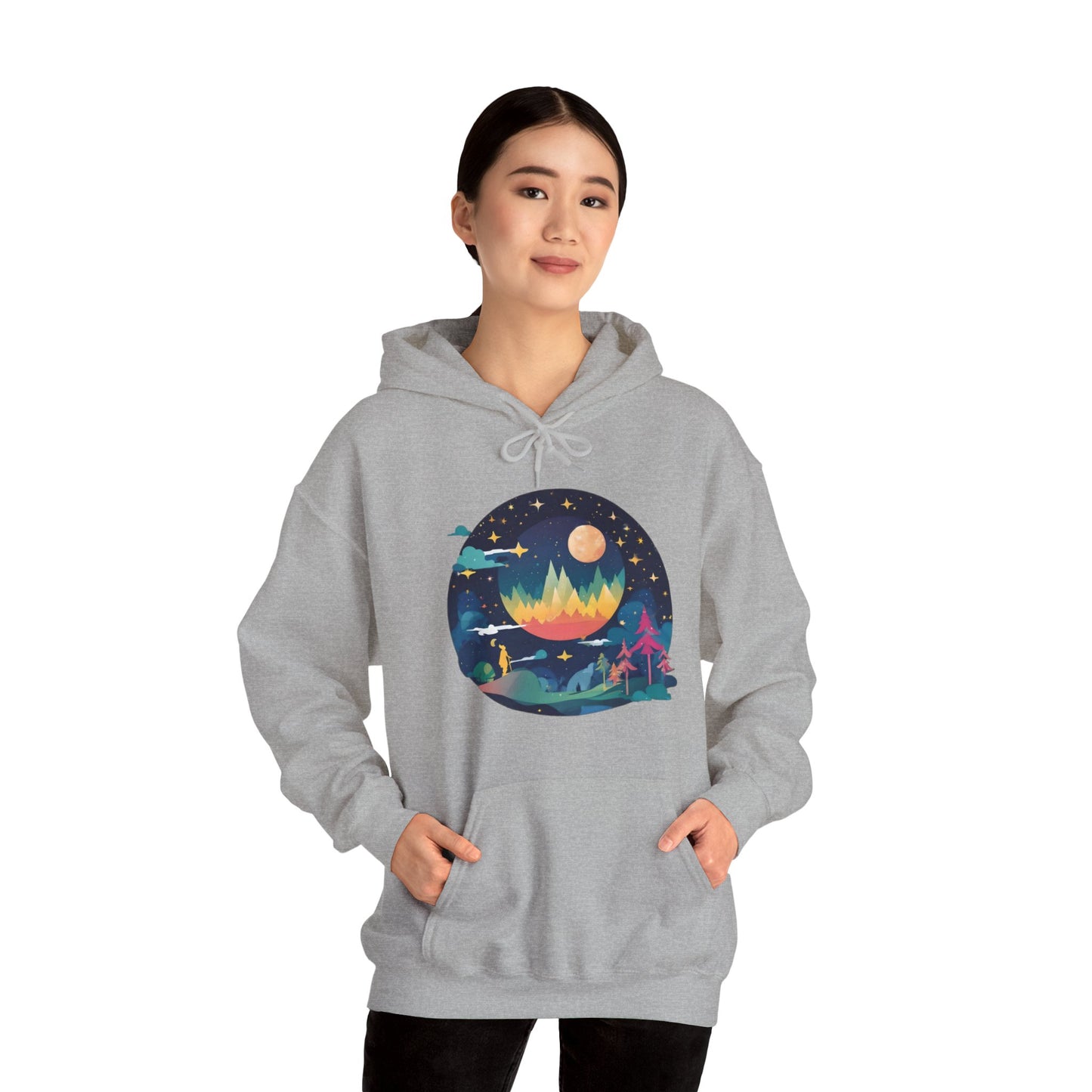 Heaven Scape Unisex Heavy Blend™ Hooded Sweatshirt