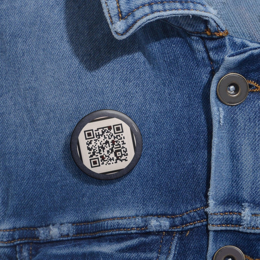 Custom Max Ver Beek QR Code Pin Buttons