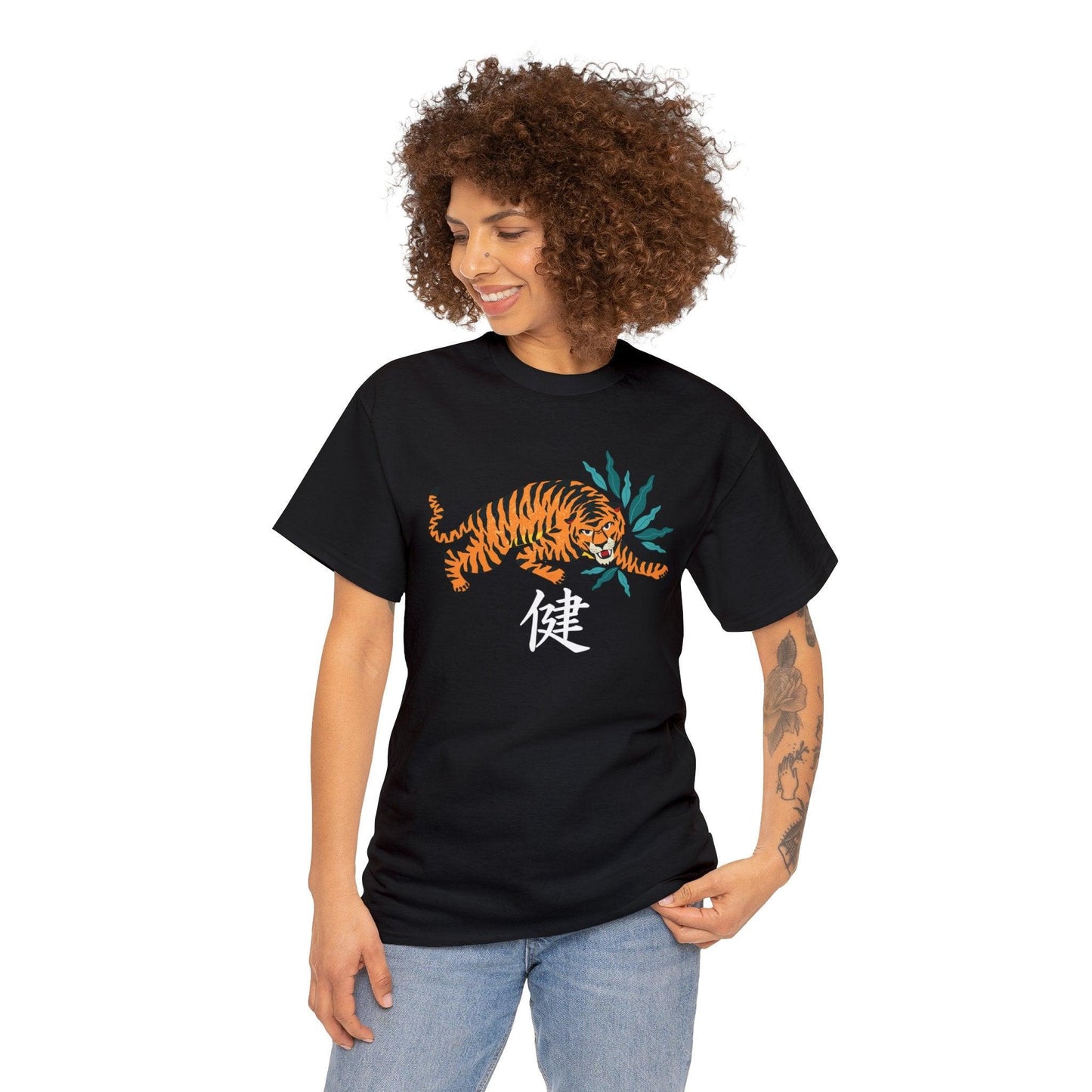 Japanese Tiger Unisex Heavy Cotton Tee