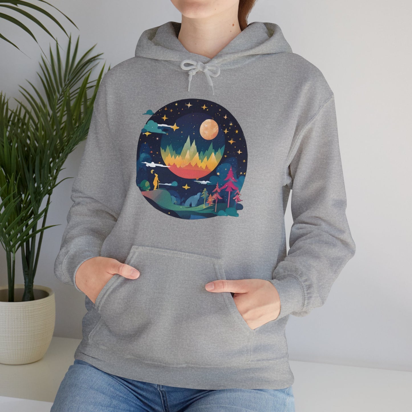 Heaven Scape Unisex Heavy Blend™ Hooded Sweatshirt