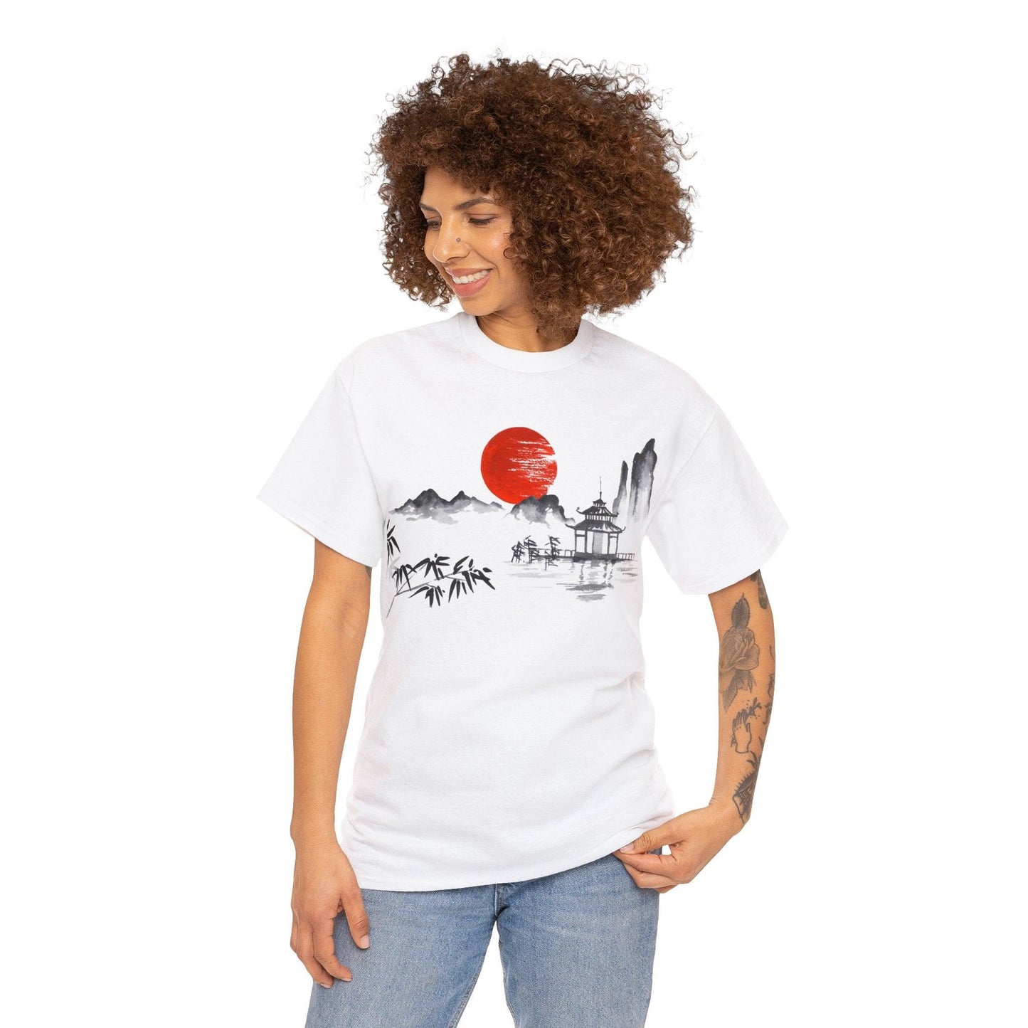 Japanese Style Unisex Heavy Cotton Tee