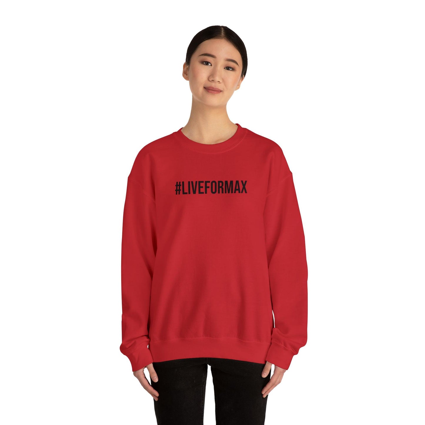 #LIVEFORMAX Unisex Heavy Blend™ Crewneck Sweatshirt