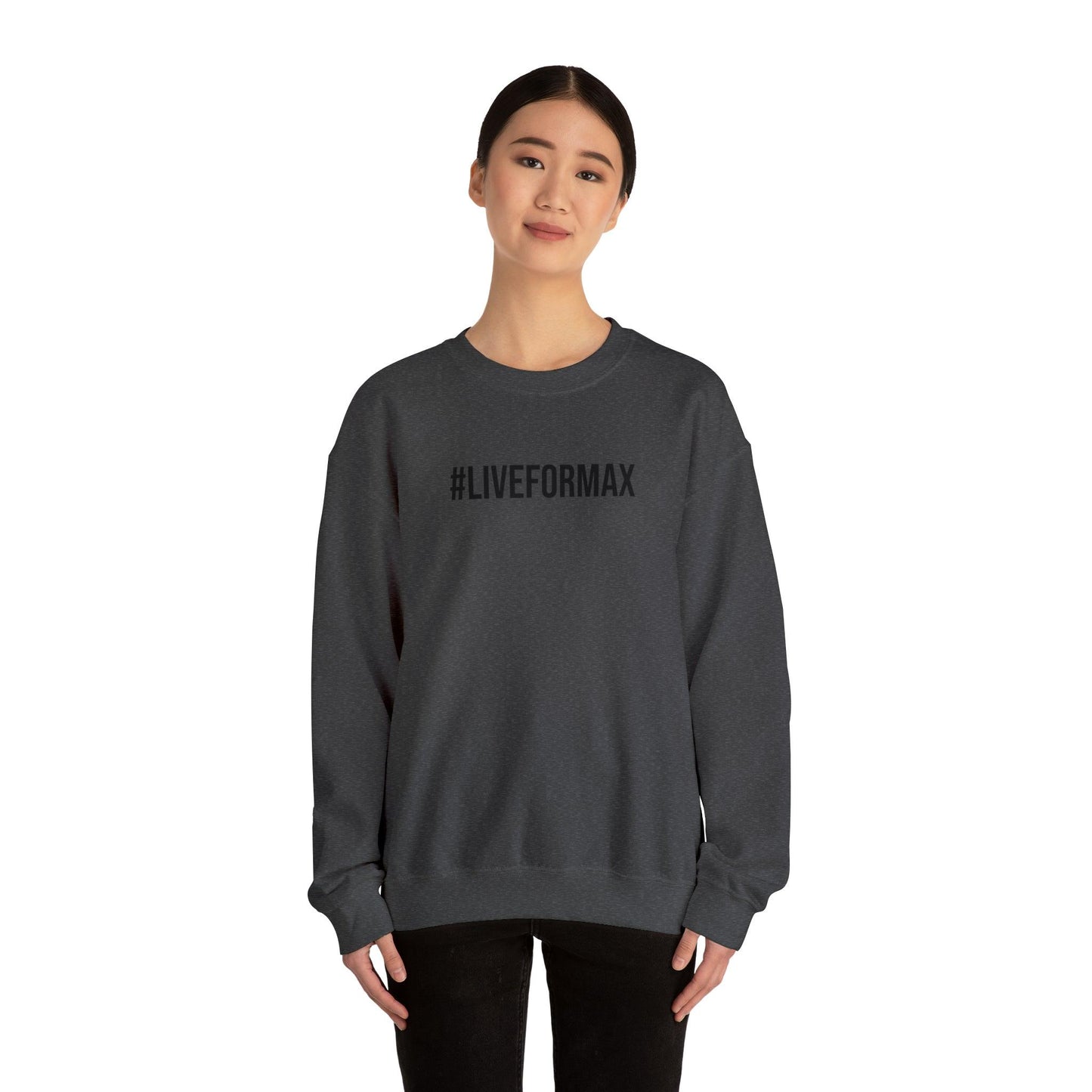 #LIVEFORMAX Unisex Heavy Blend™ Crewneck Sweatshirt