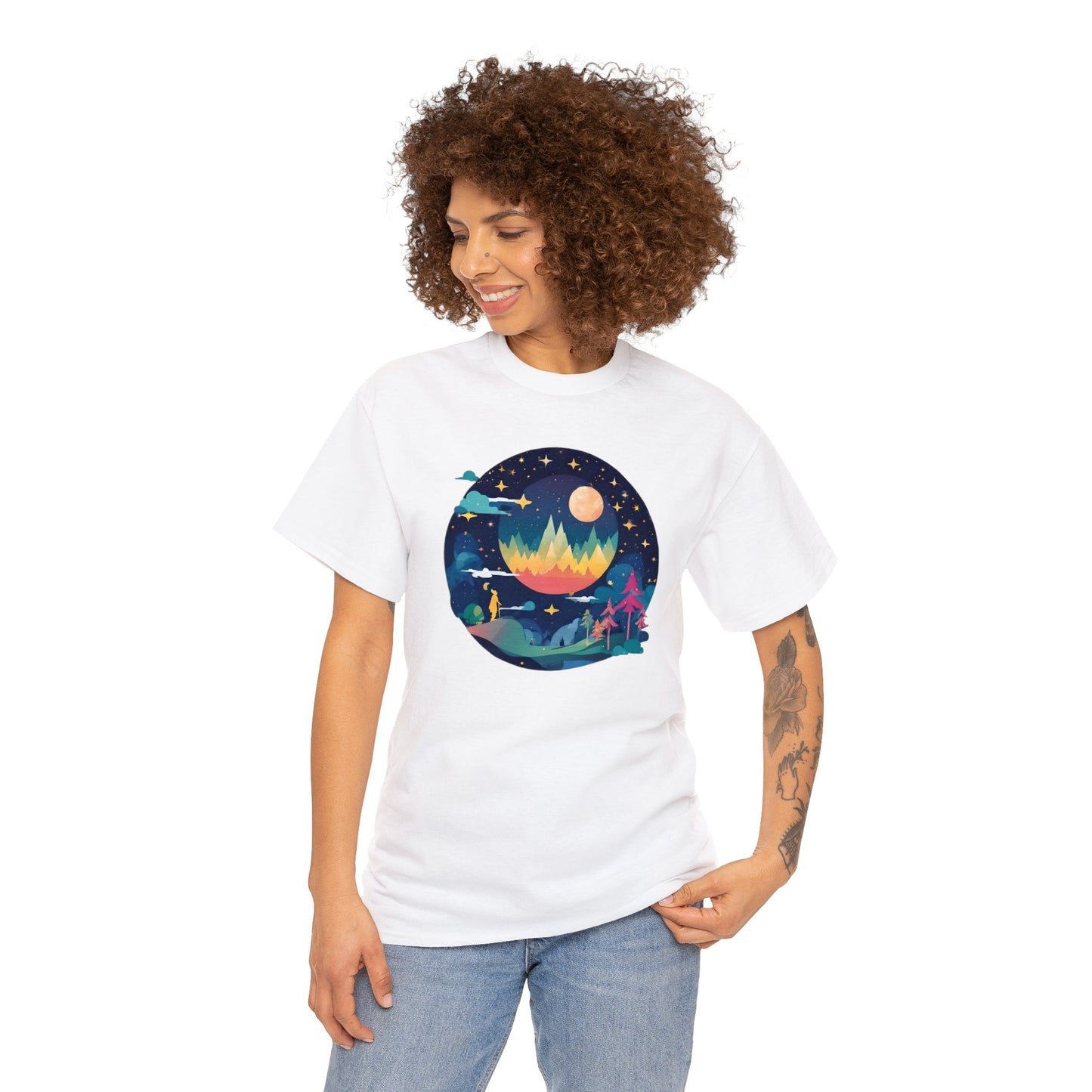 Heaven Scape Unisex Heavy Cotton Tee