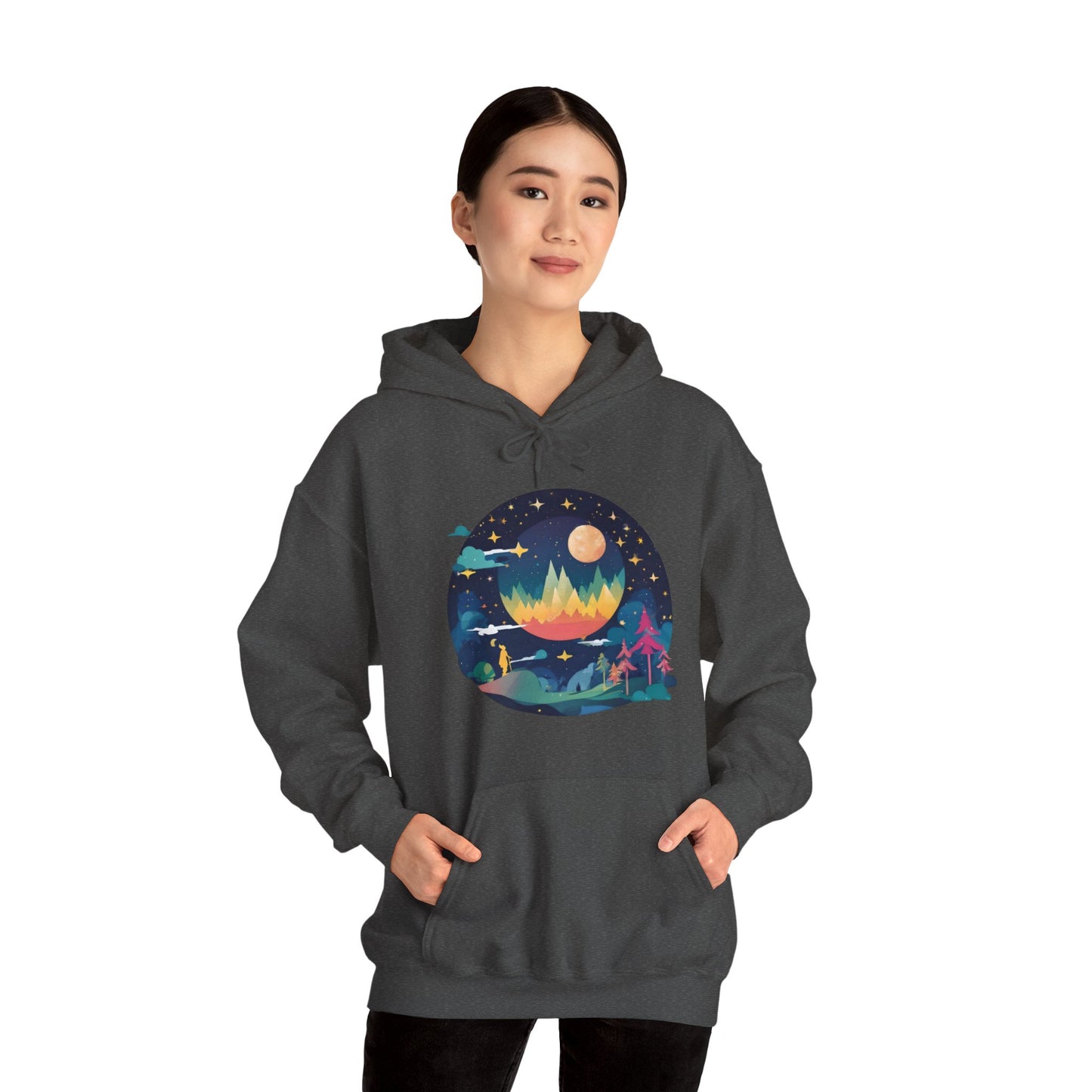 Heaven Scape Unisex Heavy Blend™ Hooded Sweatshirt