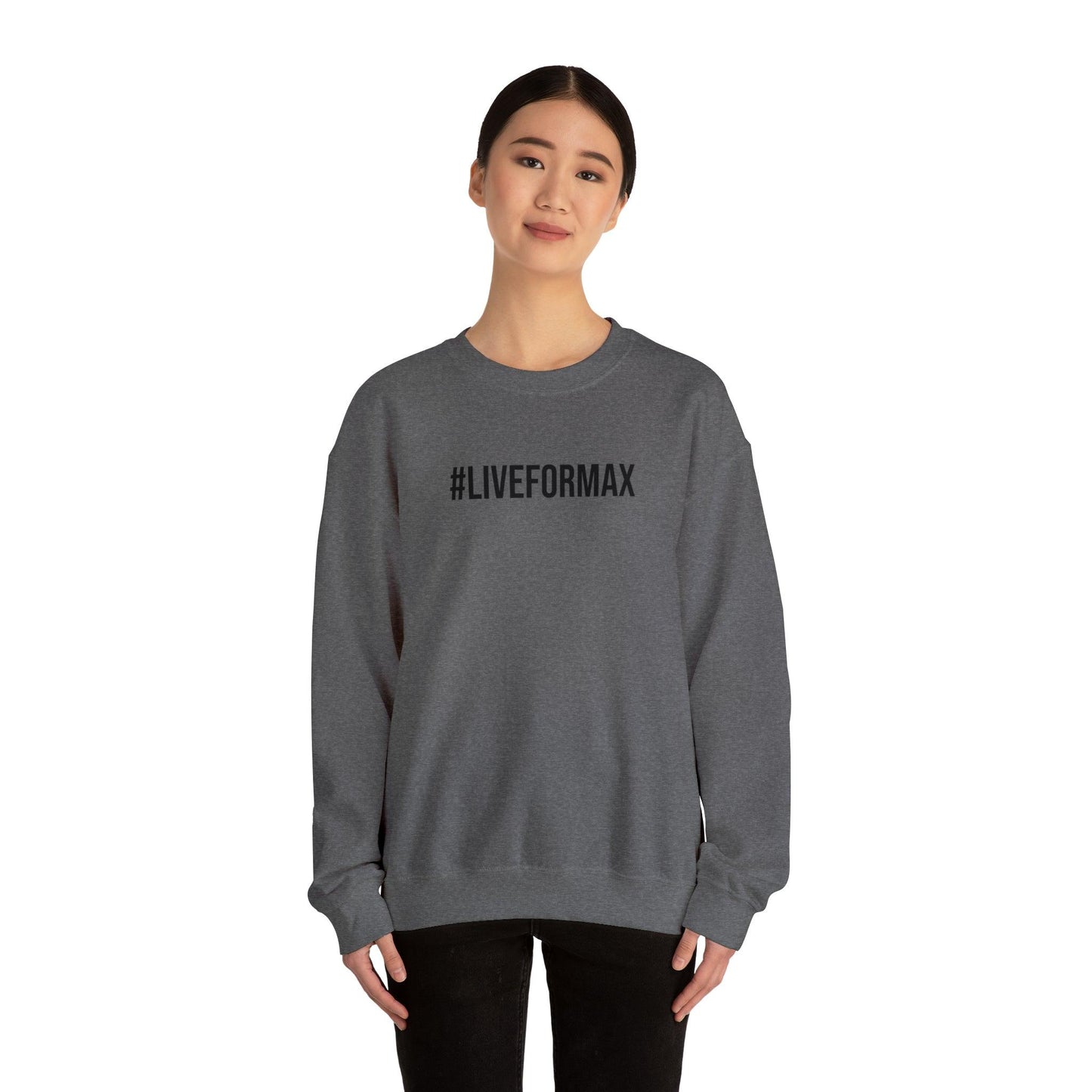 #LIVEFORMAX Unisex Heavy Blend™ Crewneck Sweatshirt