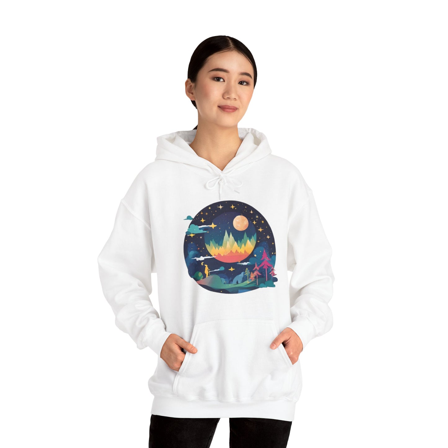 Heaven Scape Unisex Heavy Blend™ Hooded Sweatshirt