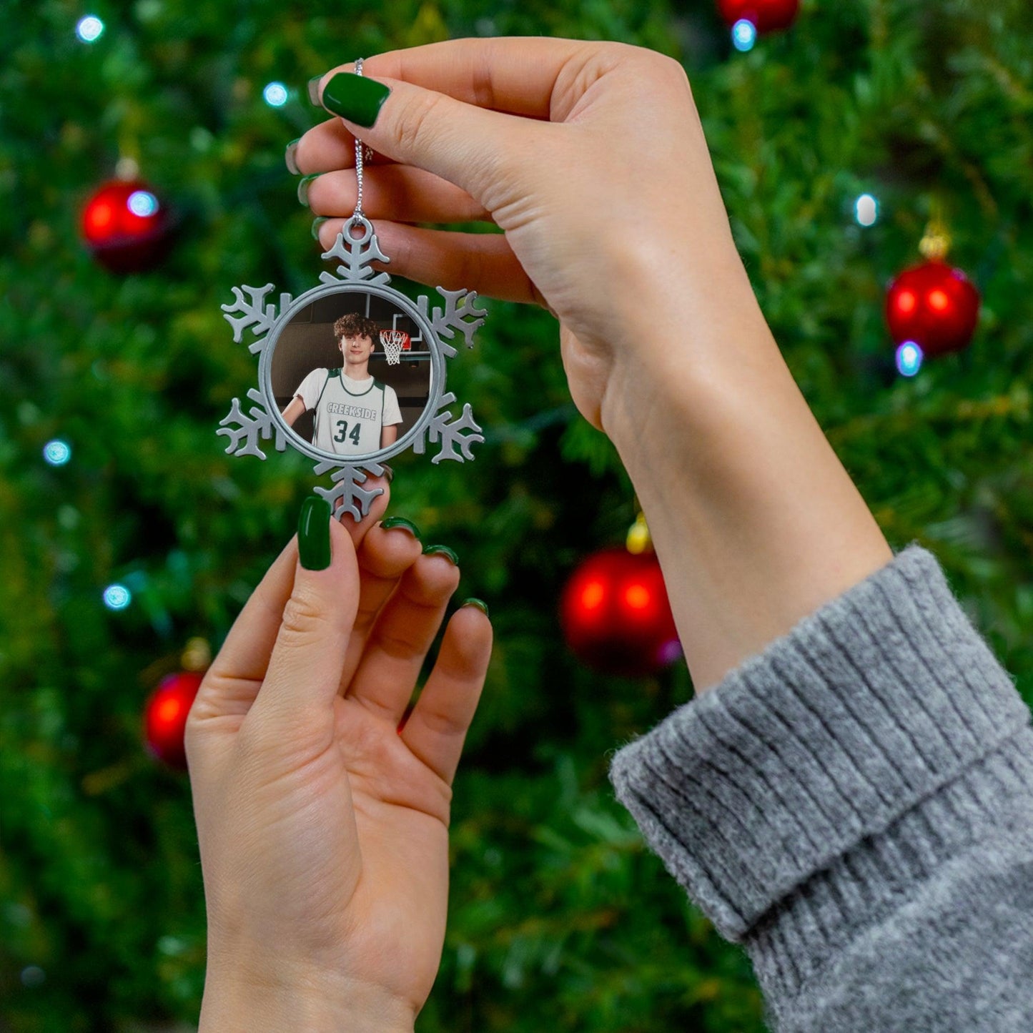 Pewter Snowflake Ornament