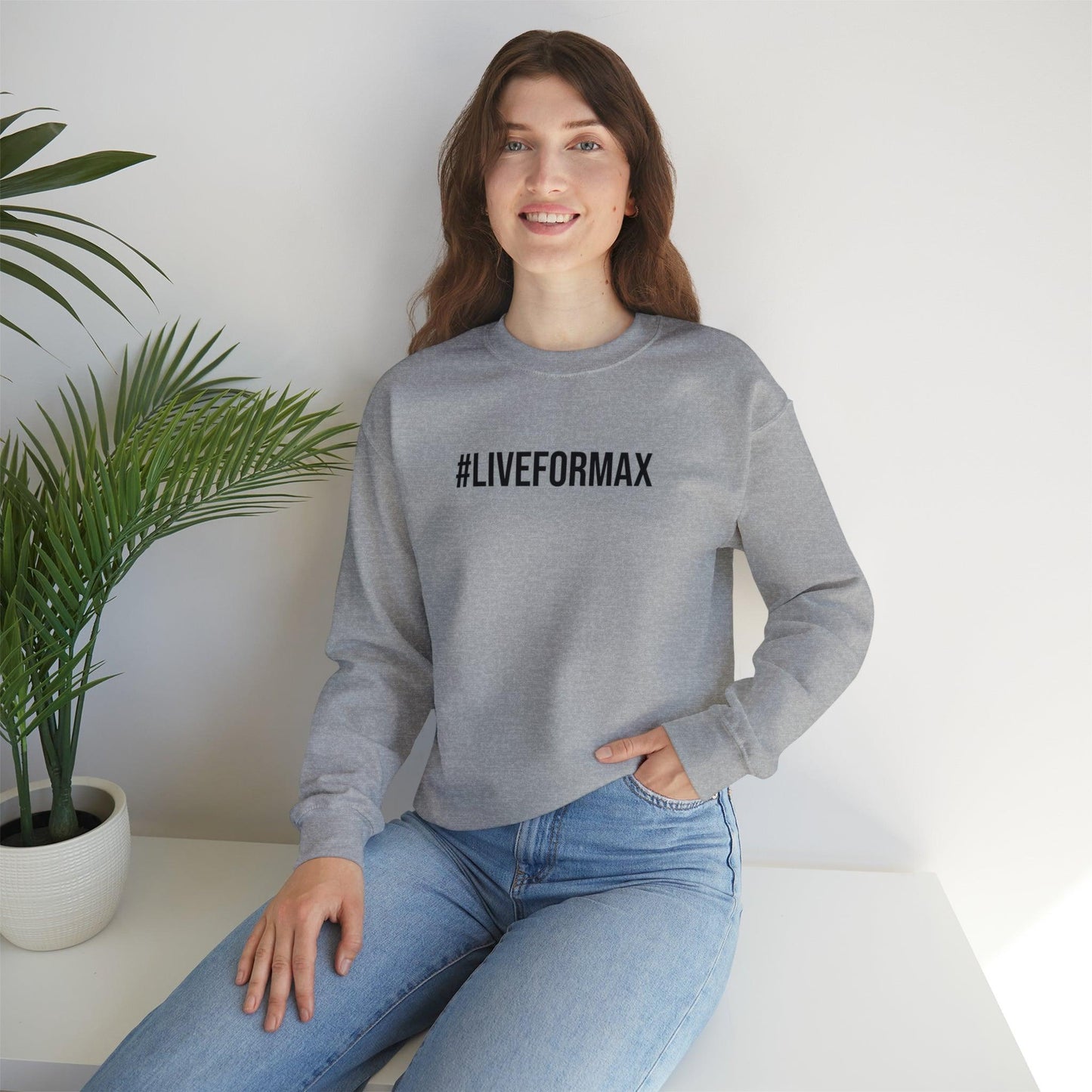 #LIVEFORMAX Unisex Heavy Blend™ Crewneck Sweatshirt