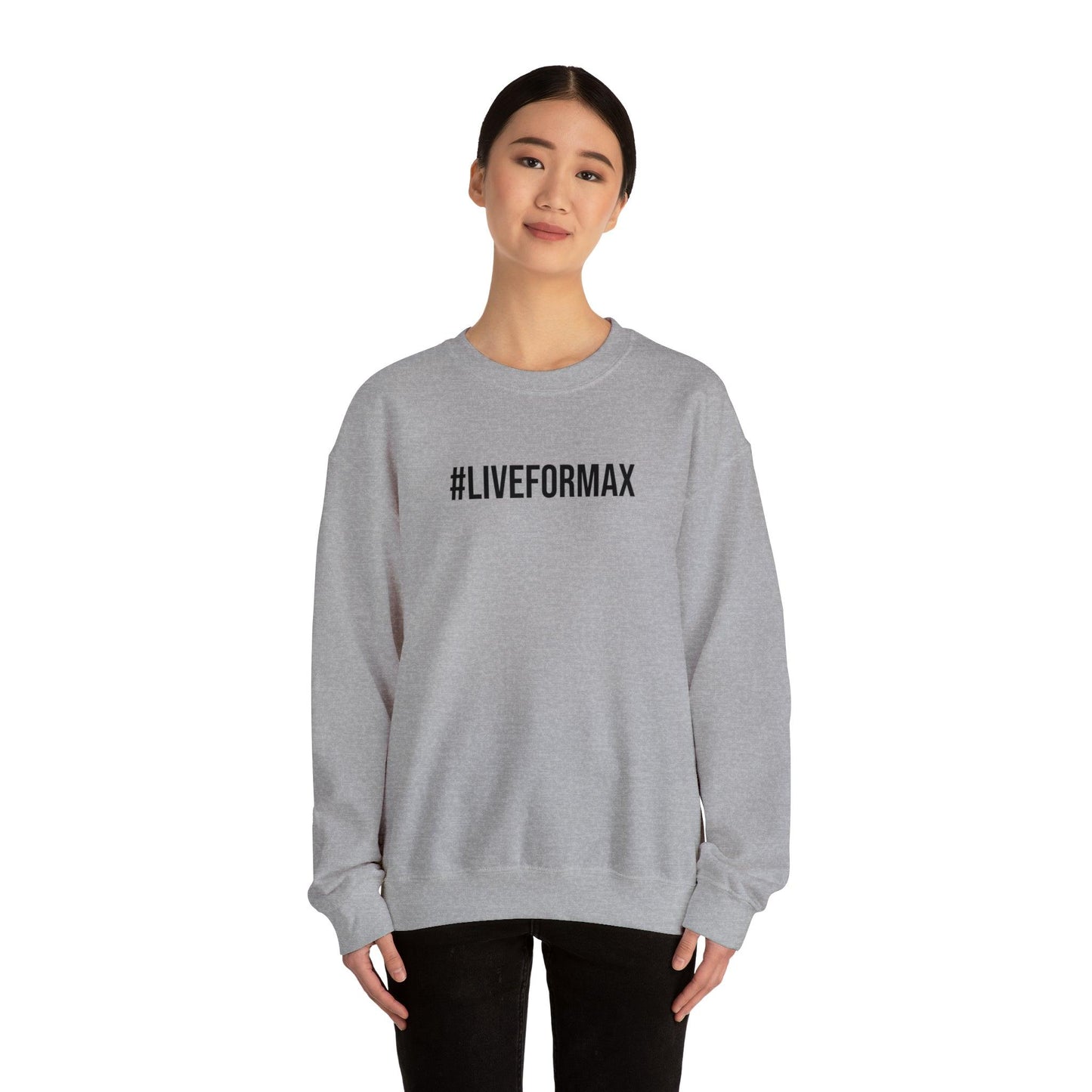 #LIVEFORMAX Unisex Heavy Blend™ Crewneck Sweatshirt