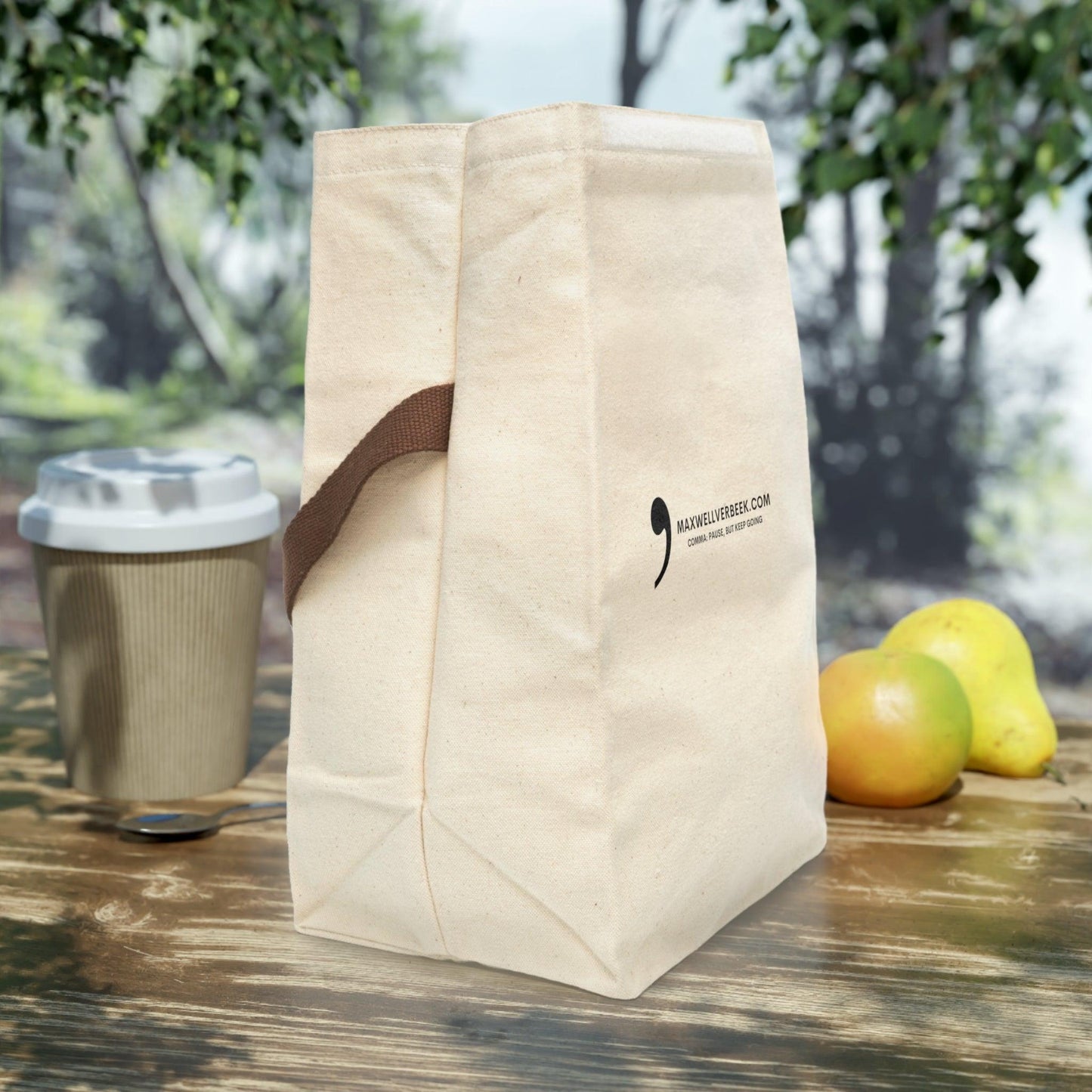 Maxwell Ver Beek Canvas Lunch Bag With Strap