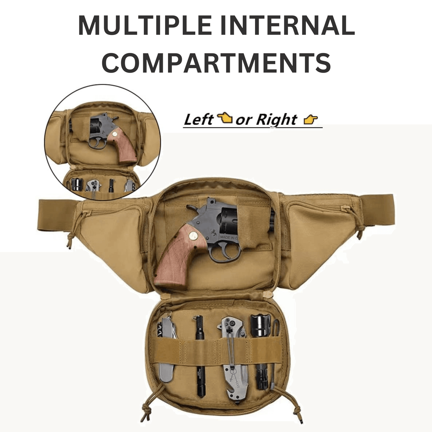 Tactical Waist Bag & MOLLE EDC Pouch For Outdoor Activities