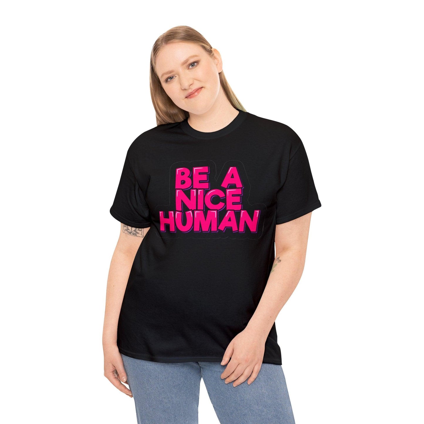 Be A Nice Human Unisex Heavy Cotton Tee