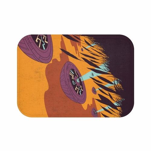 UFO Beaming Light Down Bath Mat Home Accents