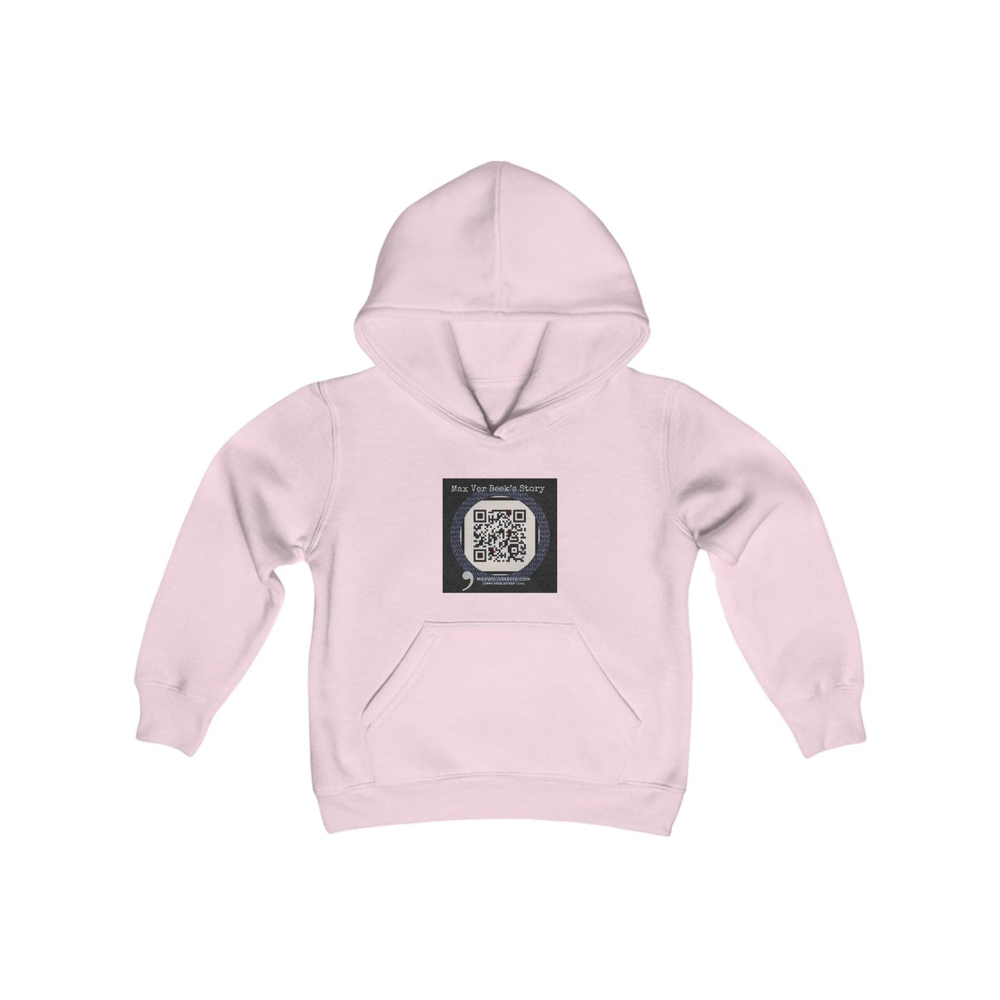 Youth Heavy Blend Hooded Max Ver Beek QR Code Sweatshirt