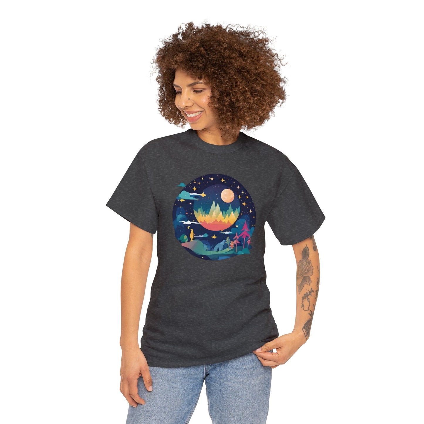 Heaven Scape Unisex Heavy Cotton Tee