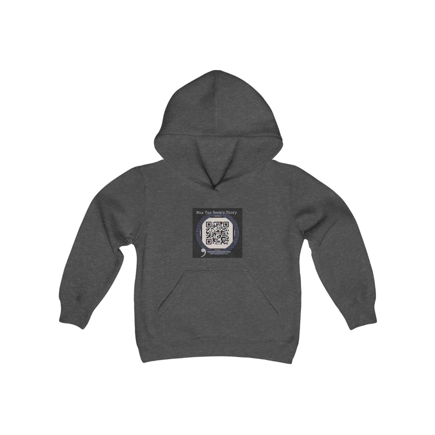 Youth Heavy Blend Hooded Max Ver Beek QR Code Sweatshirt