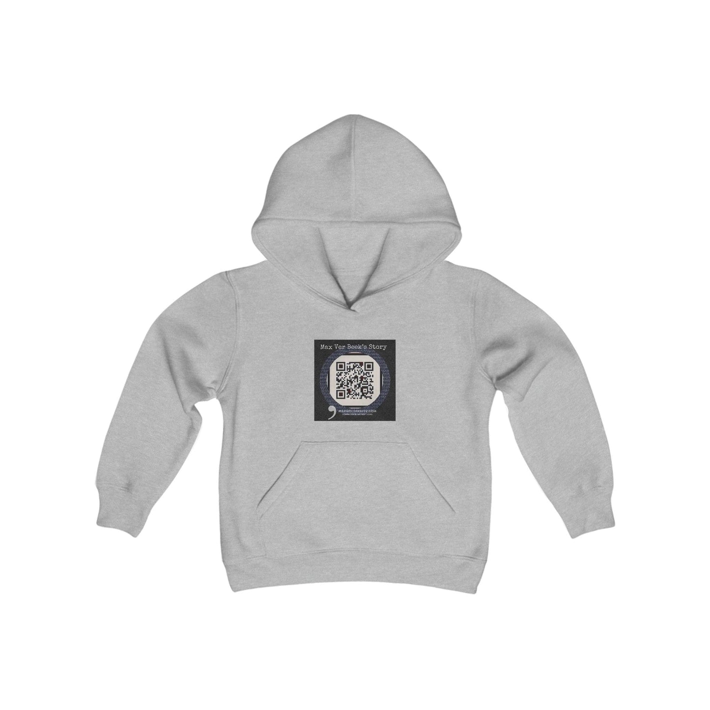 Youth Heavy Blend Hooded Max Ver Beek QR Code Sweatshirt