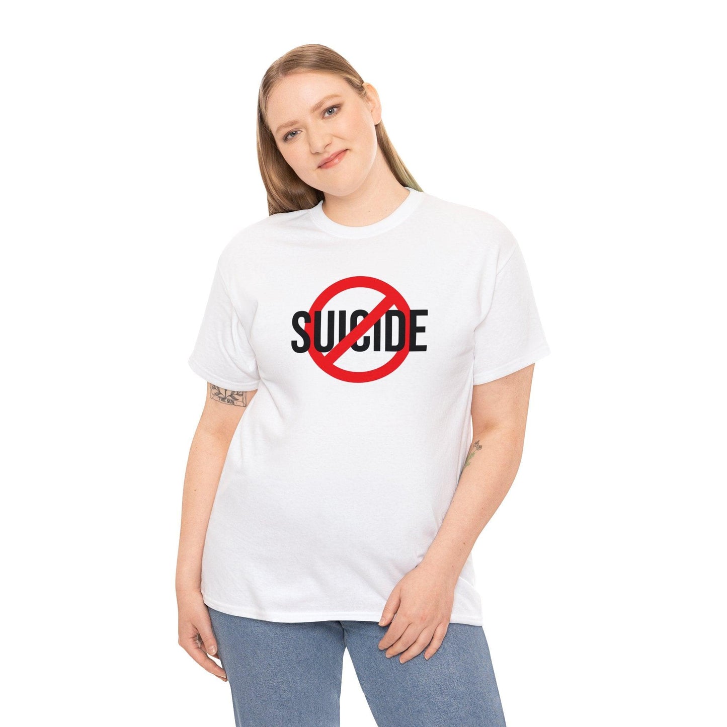 Stop Suicide Unisex Heavy Cotton Tee