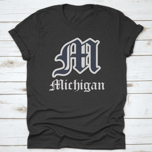 Retro Vintage College Varsity Michigan State Slogan With Gothic Letter