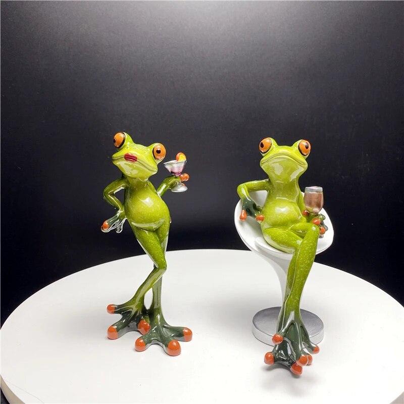 Leggy Maxy Frog Figurines