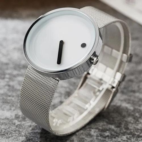 Minimalist Unisex Watch for Men Women Couple Simple Style Creative