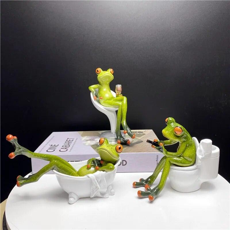 Leggy Maxy Frog Figurines