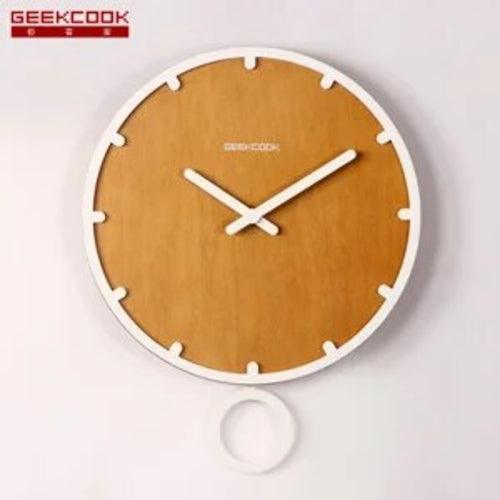 Wholesale Swing Big Wall Clock Modern Design 3D Vintage Frameless