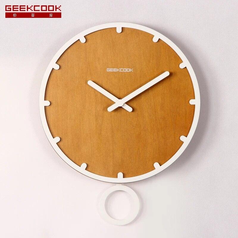 Wholesale Swing Big Wall Clock Modern Design 3D Vintage Frameless