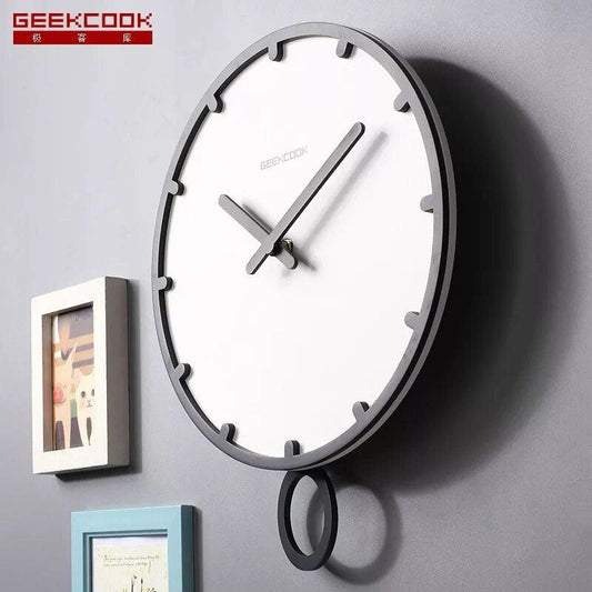 Wholesale Swing Big Wall Clock Modern Design 3D Vintage Frameless