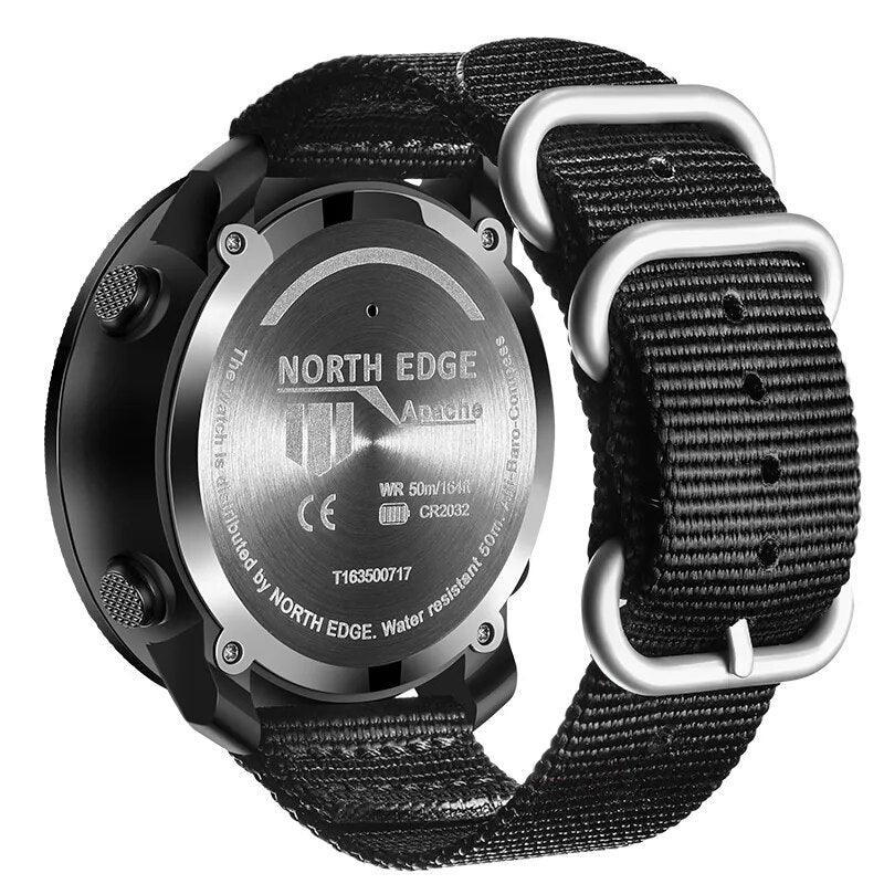 North Edge Men Sports Watches Waterproof 50M LED Digital Watch Men