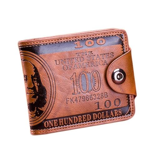 Leather Men's $100 Bill Wallet