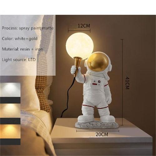 Nordic Led Personality Astronaut Moon Children's Room Wall Lamp