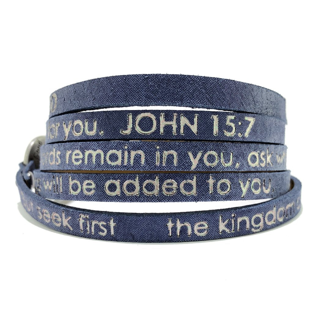 Bible Verse Wrap Around – Matthew 6:33/ John 15:7 –  Stardust Navy