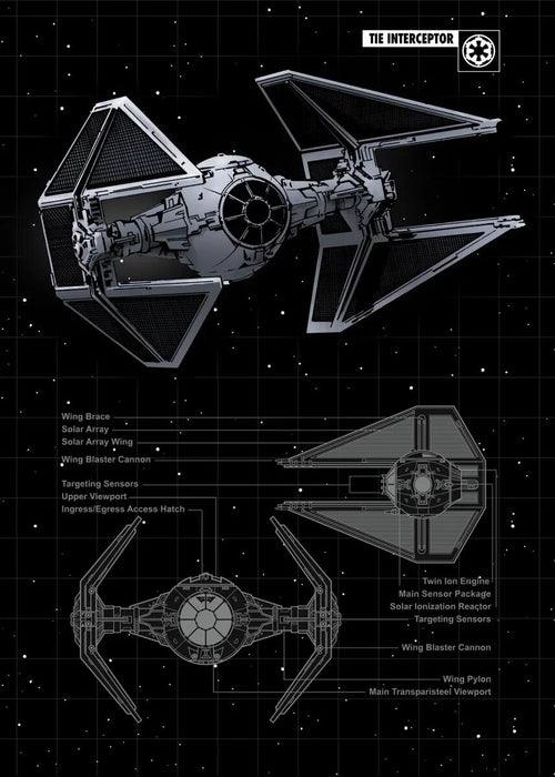 Disney Millennium Falcon Vehicle Schematics Posters and Prints Moive - MaxwellVerBeek.com