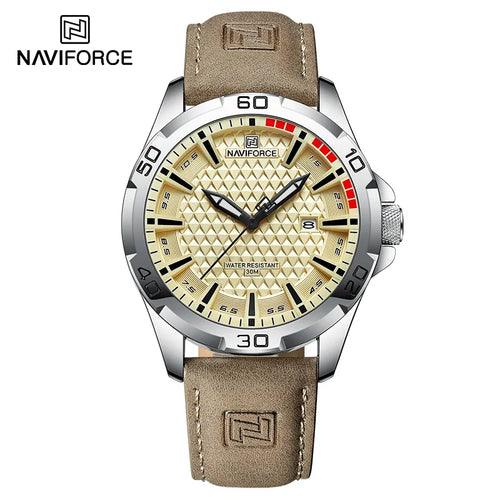 NAVIFORCE Men Casual Sport Military Quartz Calendar Wrist Watch