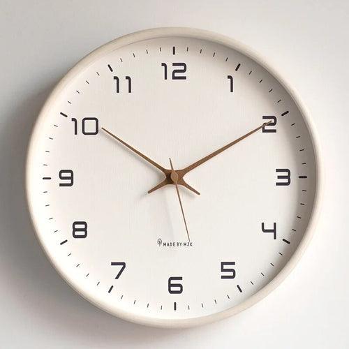 Nordic European Style Wooden Wall Clock Modern Design Nordic Minimalis