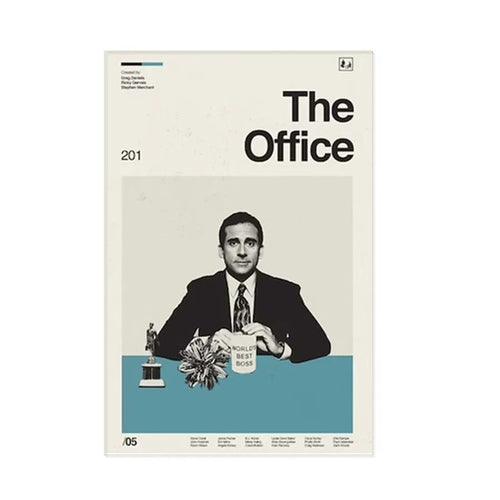 The Office Poster Tv Show Cartoon Wall Art Picture Inspired Quote