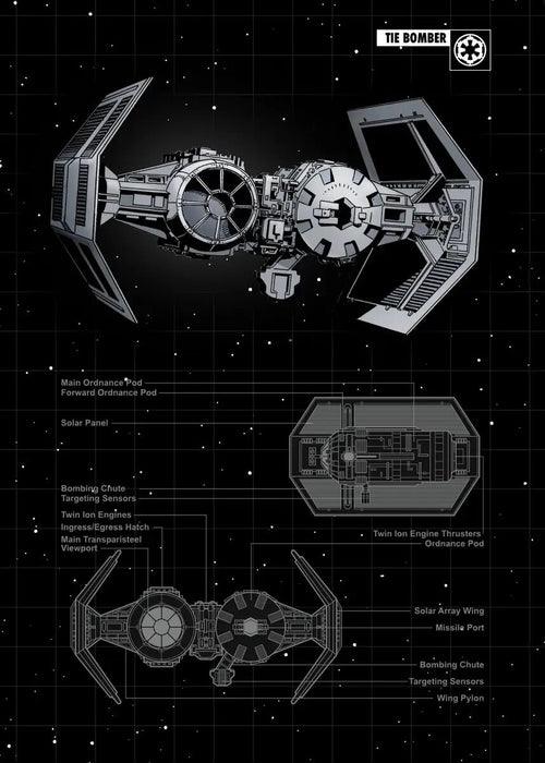 Disney Millennium Falcon Vehicle Schematics Posters and Prints Moive - MaxwellVerBeek.com