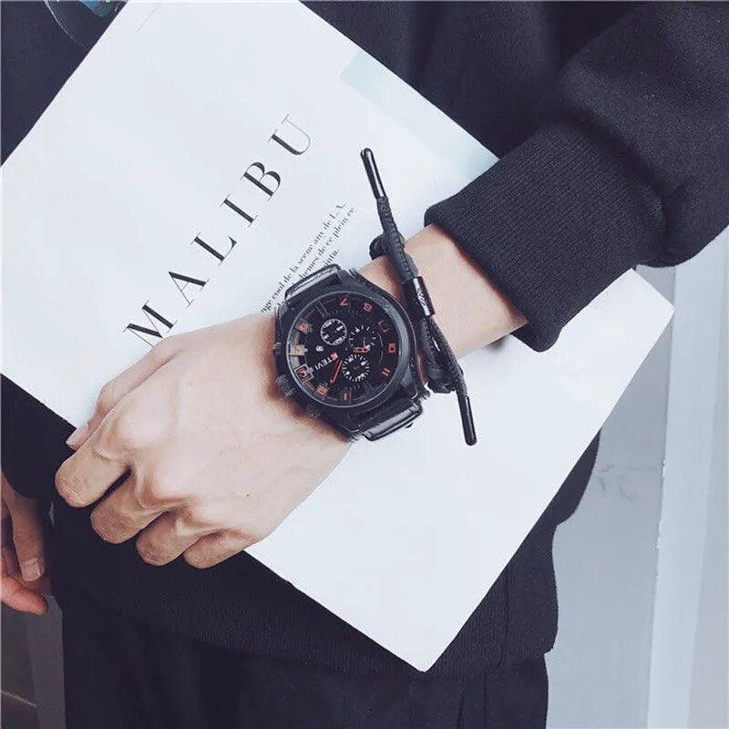 YIKAZE Retro Men's Watches Classic Luxury Business Quartz Watch